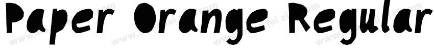 Paper Orange Regular字体转换